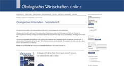 Desktop Screenshot of oekologisches-wirtschaften.de